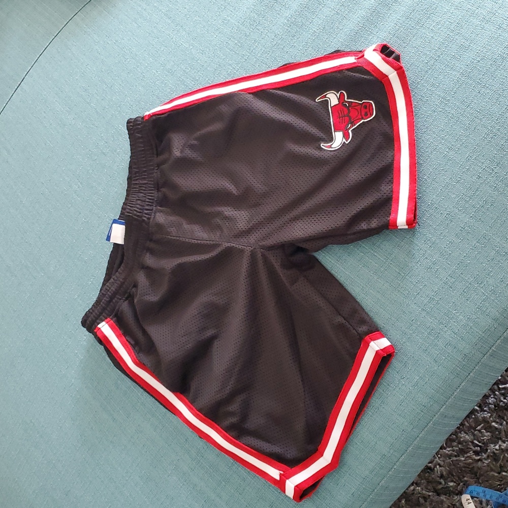 Boys Black and Red Basketball Shorts 10/12